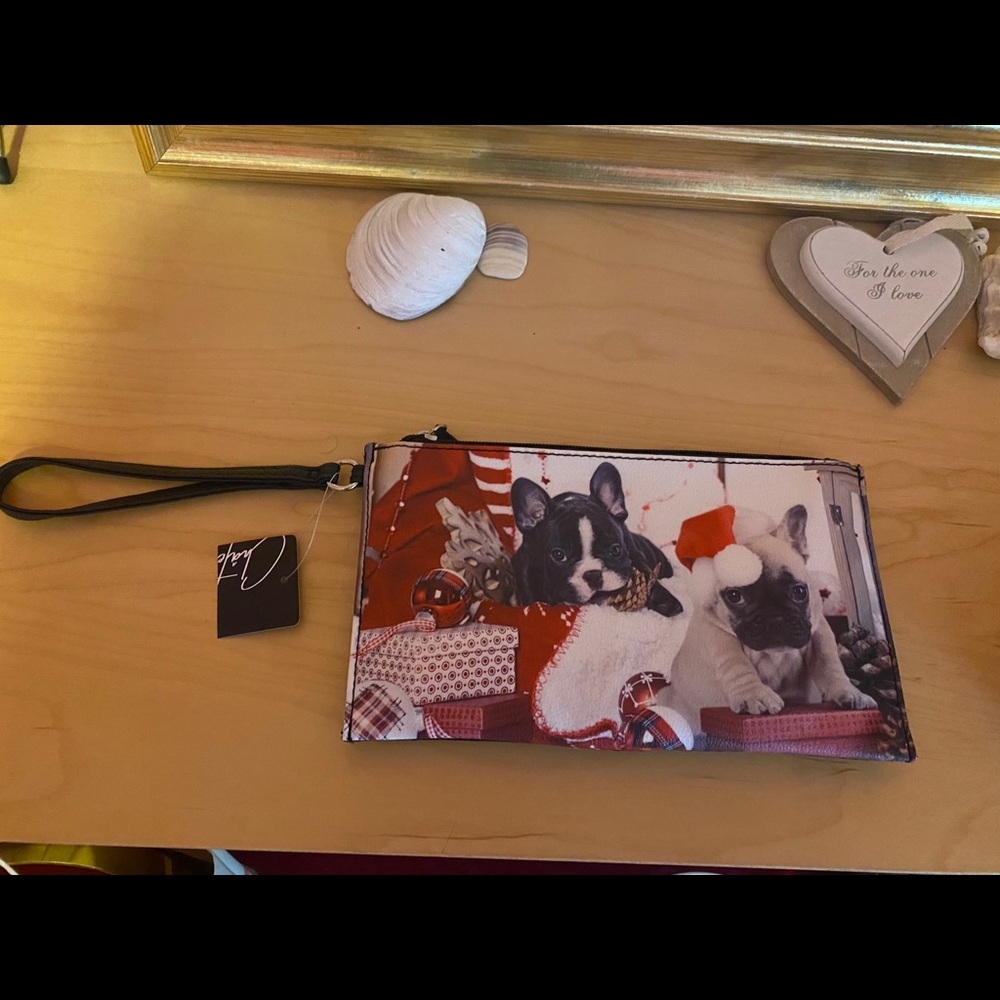 NWT French Bulldog Wristlet